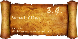Bartal Gilda névjegykártya